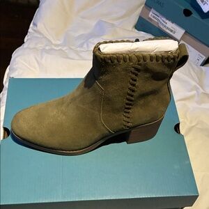 Toms Khaki Ankle Booties